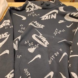 Mens Nike turquoise swoosh JDI hoodie 2xl